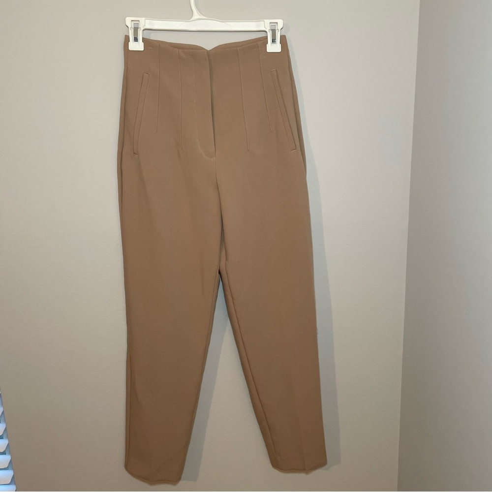 Zara Womens Business Casual Tan Pants